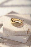 Elegante Anello d'Oro con Pietre Brillanti (1+1 GRATIS)