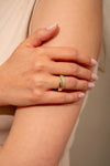 Elegante Anello d'Oro con Pietre Brillanti (1+1 GRATIS)
