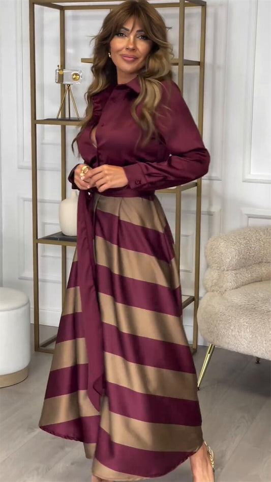 Vestito Maxi Striato