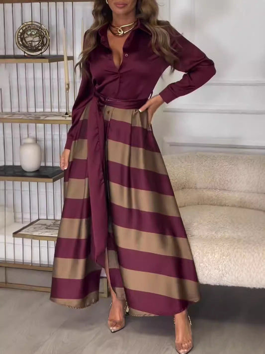 Vestito Maxi Striato
