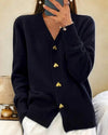 Elise – Cardigan Elegante con Bottoni a Cuore