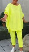 Teresa | Completo due pezzi da donna con top a scollo rotondo e pantaloni
