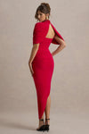 Taylor - Abito Maxi Asimmetrico con Cappotto