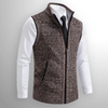 Gilet in Maglia Harrison con Zip Intera