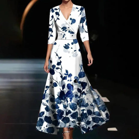 Abito Chic con Stampa Floreale