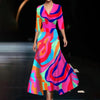 Abito Chic con Stampa Floreale