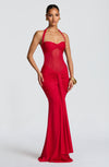 ABITO LUNGO HALTER RUFFLE