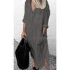 Maddie - Elegante Maxi Abito Lungo in Lino