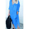 Maddie - Elegante Maxi Abito Lungo in Lino