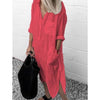 Maddie - Elegante Maxi Abito Lungo in Lino
