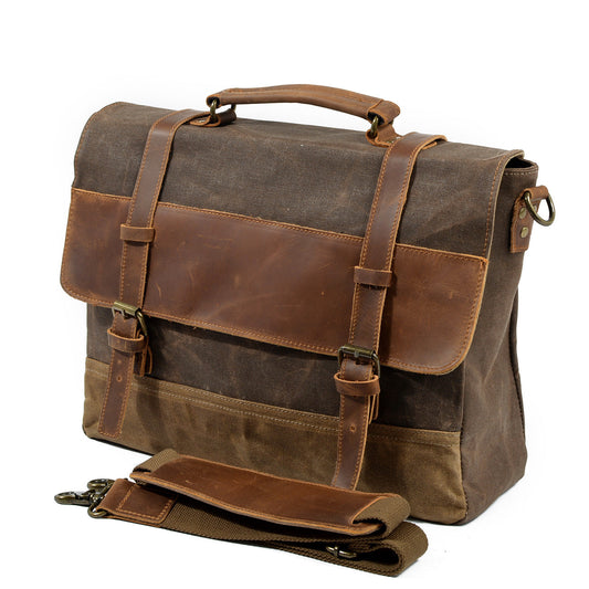 Borsa Messenger in Tela Cerata | LUCIEN