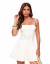 ABITO MINI CORSET CON GONNA PLISSETTATA