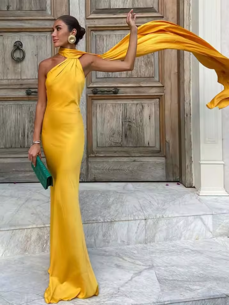 Adaline - Abito Maxi Cape Senza Tempo