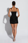 ABITO MINI CORSET CON GONNA TEXTURIZZATA